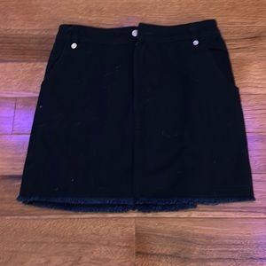 Black jean skirt